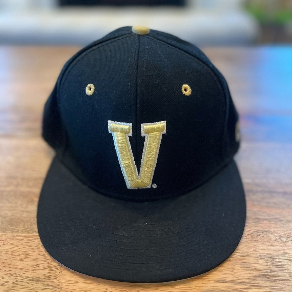 Vanderbilt Fitted Baseball Hat by The Game, Size 7 1/4